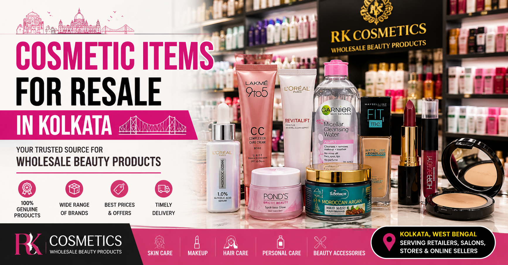 Cosmetic Items for Resale in Kolkata