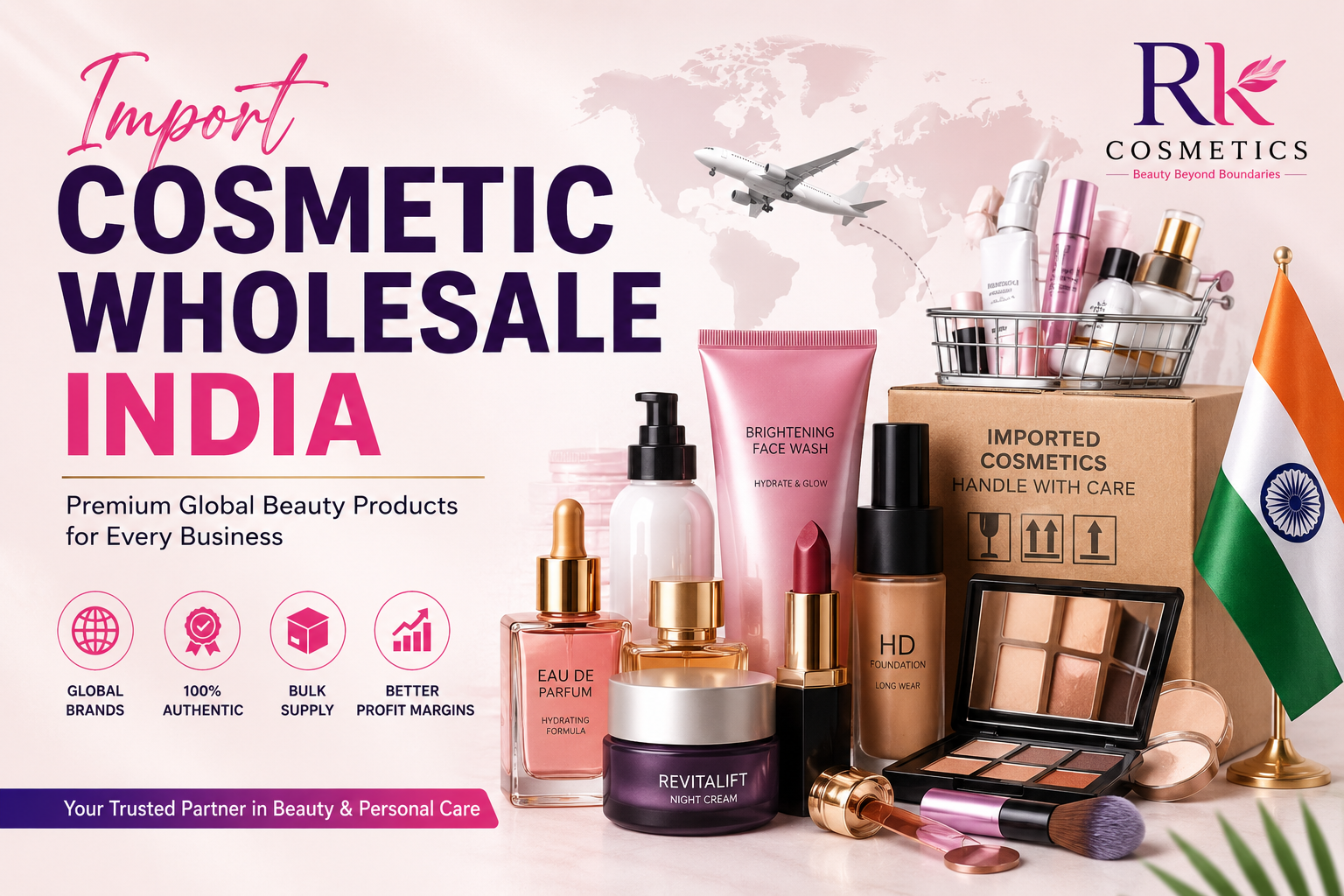 import cosmetic wholesale india