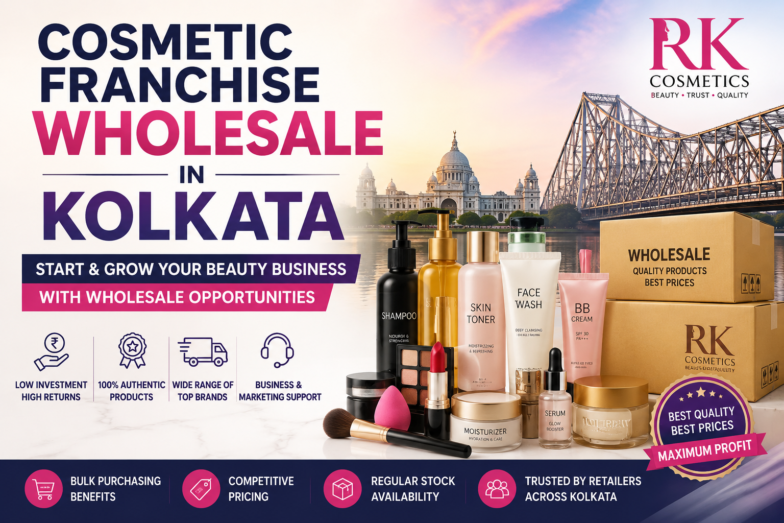 cosmetic franchise wholesale