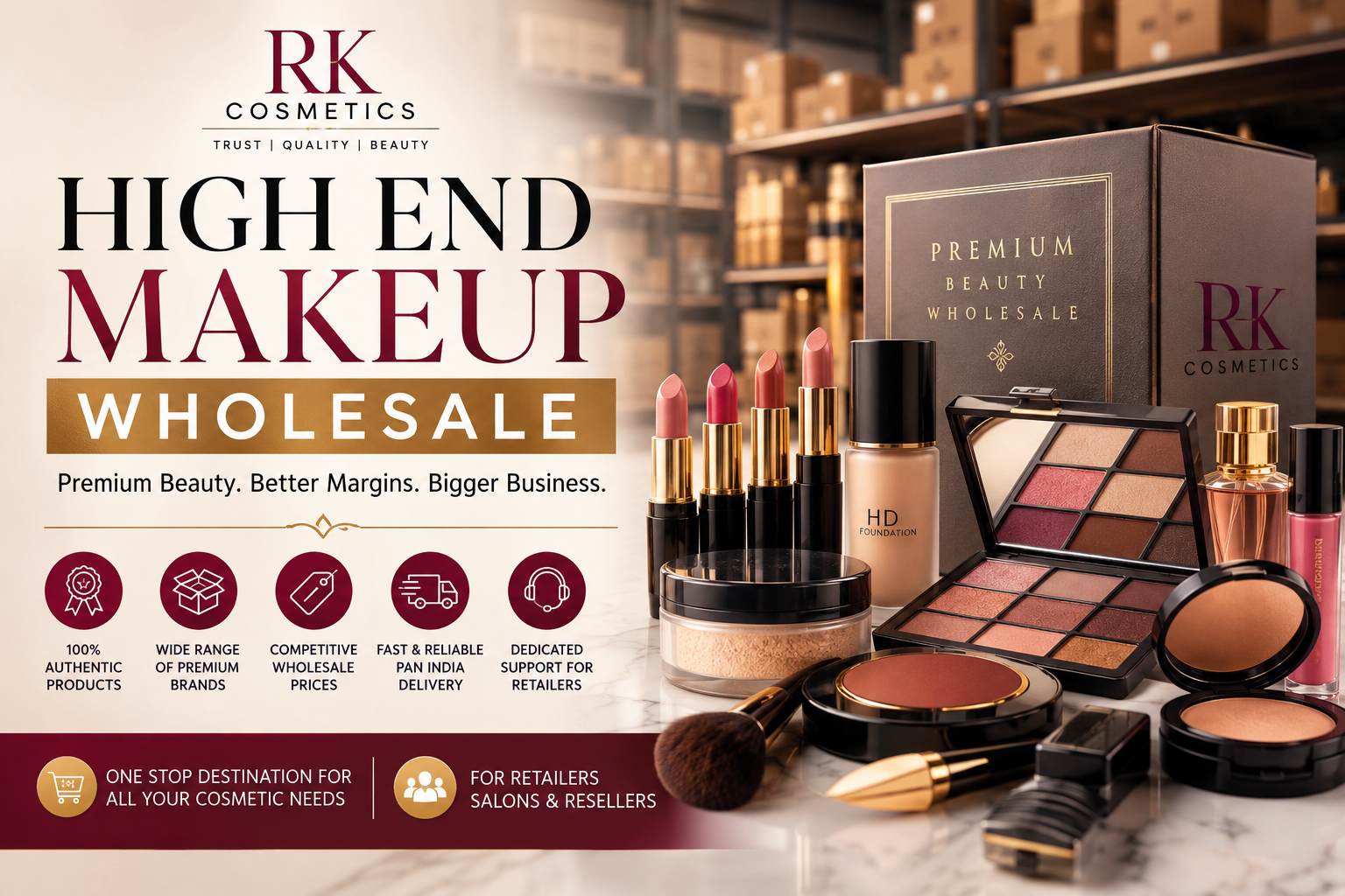 High End Makeup Wholesale