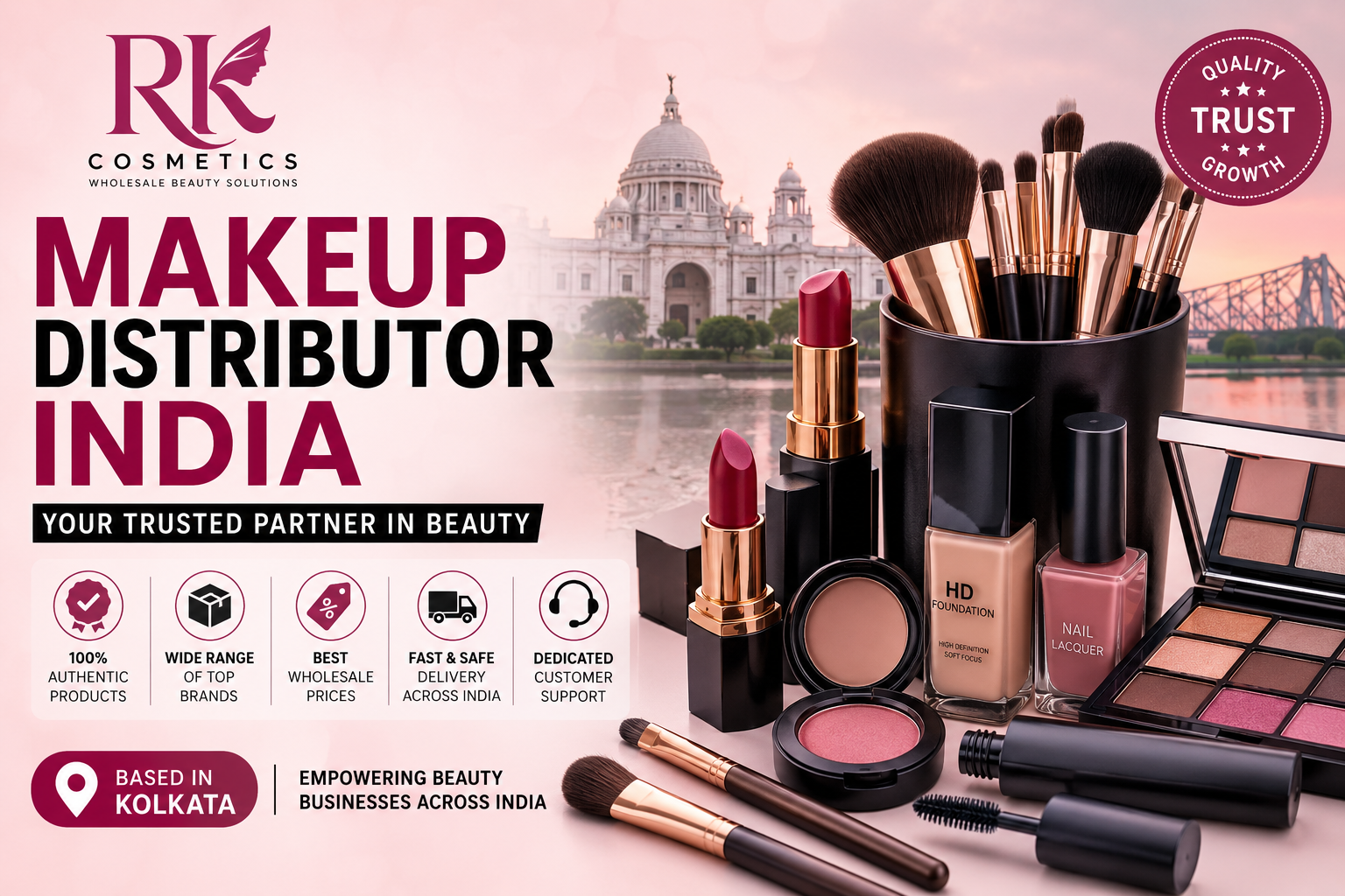 makeup distributor India