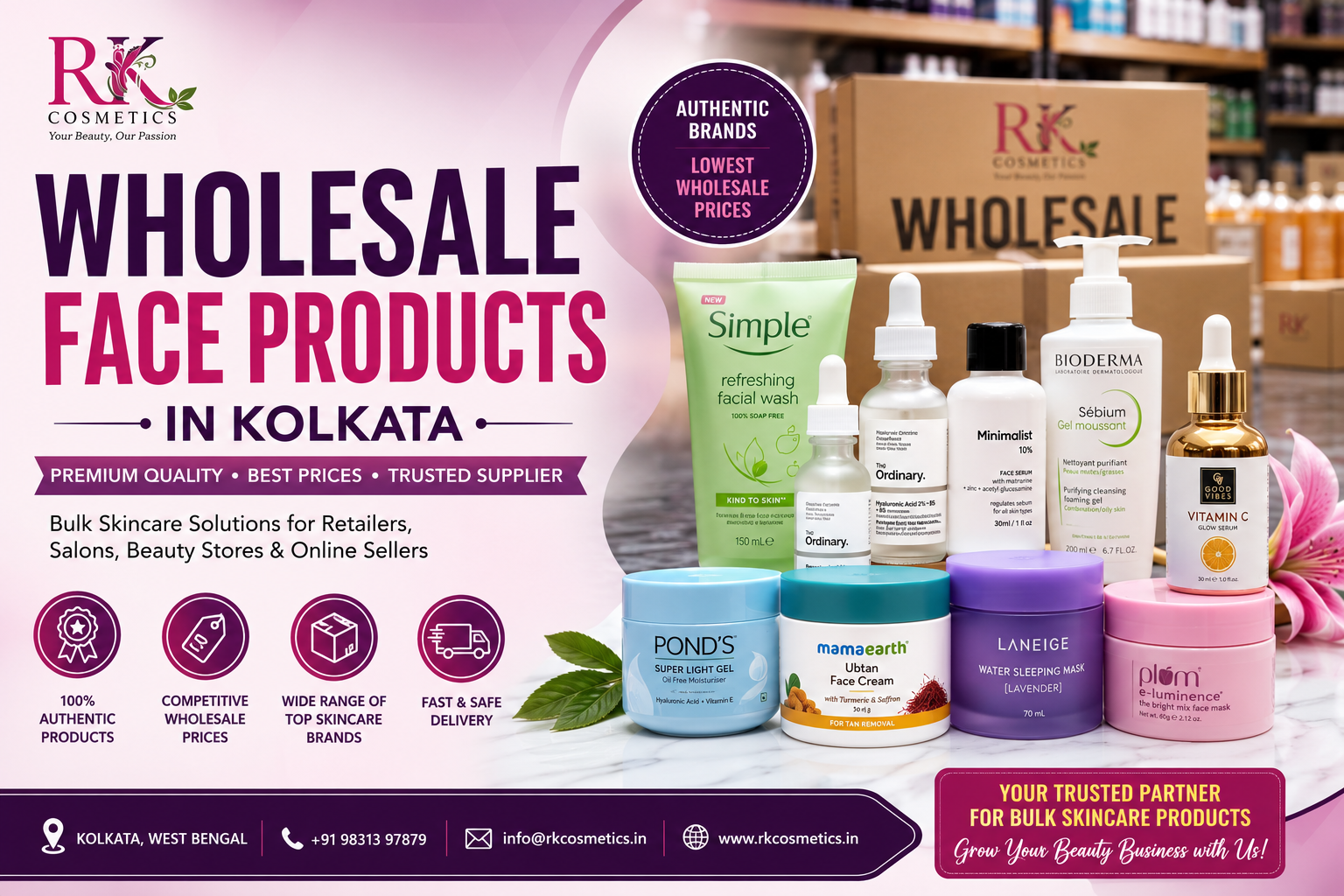 wholesale face products
