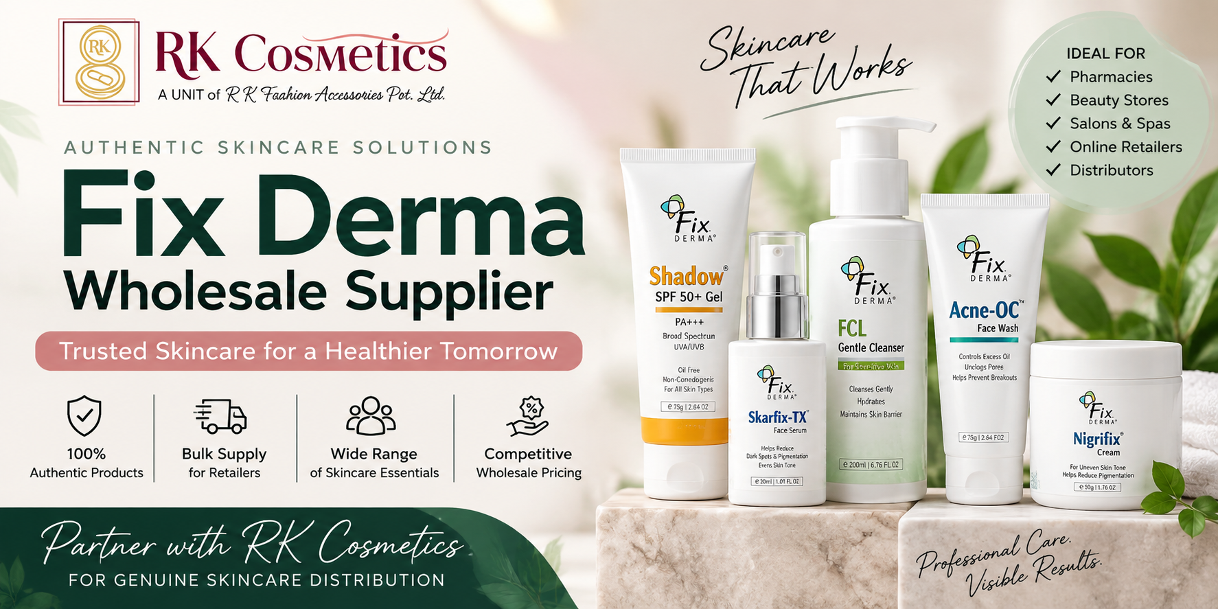 Fix Derma wholesale supplier